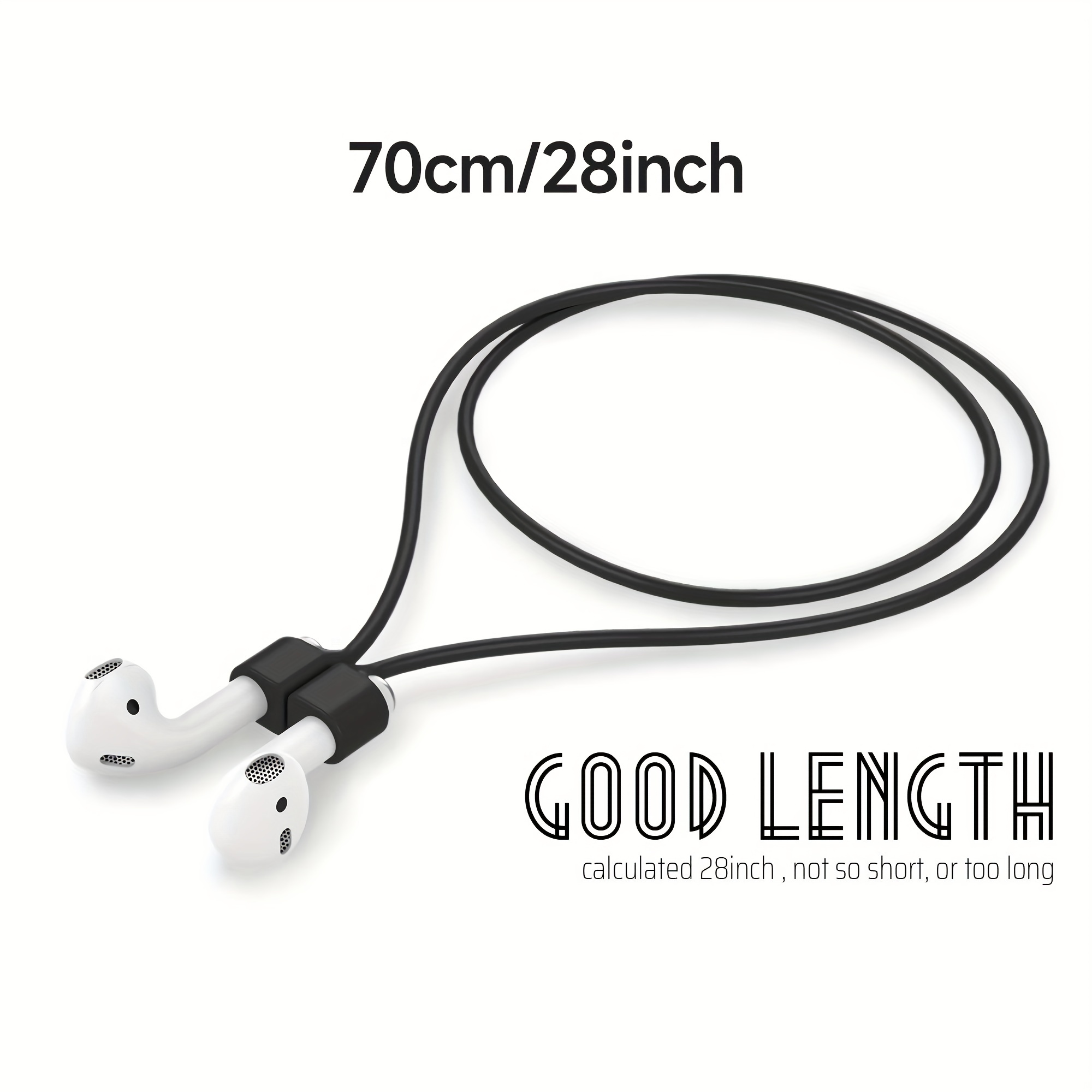 Ultra Strong Magnetic Airpod Pro Strap Anti-Lost Cord Sports Lanyard  Compatible with Airpods 3rd 2nd Generation Pro 3 2 1 (White)