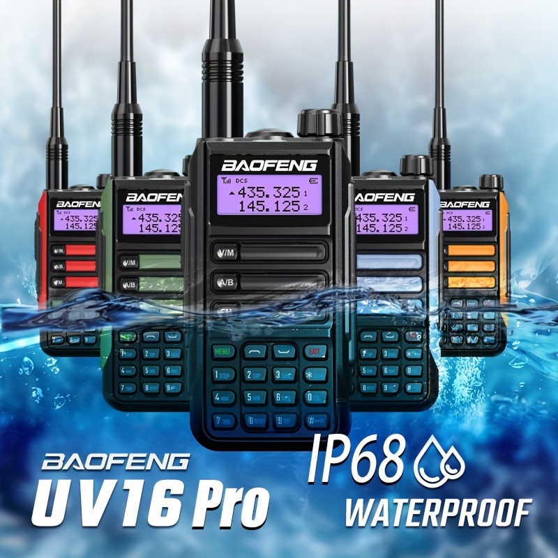 Baofeng UV-9R PRO High Power Walkie Talkie Waterproof Long Range Dual Band  Radio - Two-Way Radio