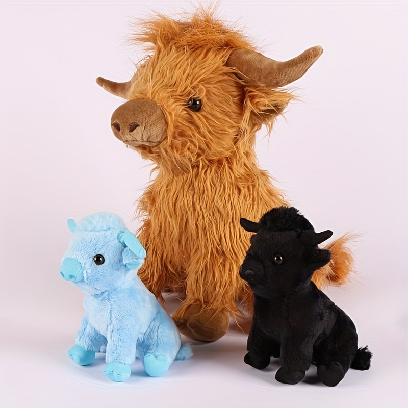Adorable Kawaii Highland Cow Stuffed Animals Perfect - Temu