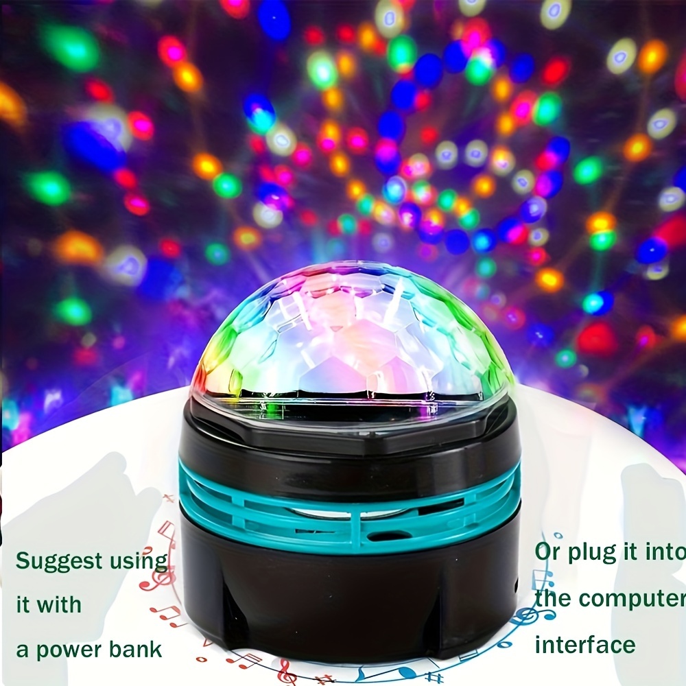 Proiettore luce laser discoteca DJ LED RGB USB luce palco per casa club di  Natal