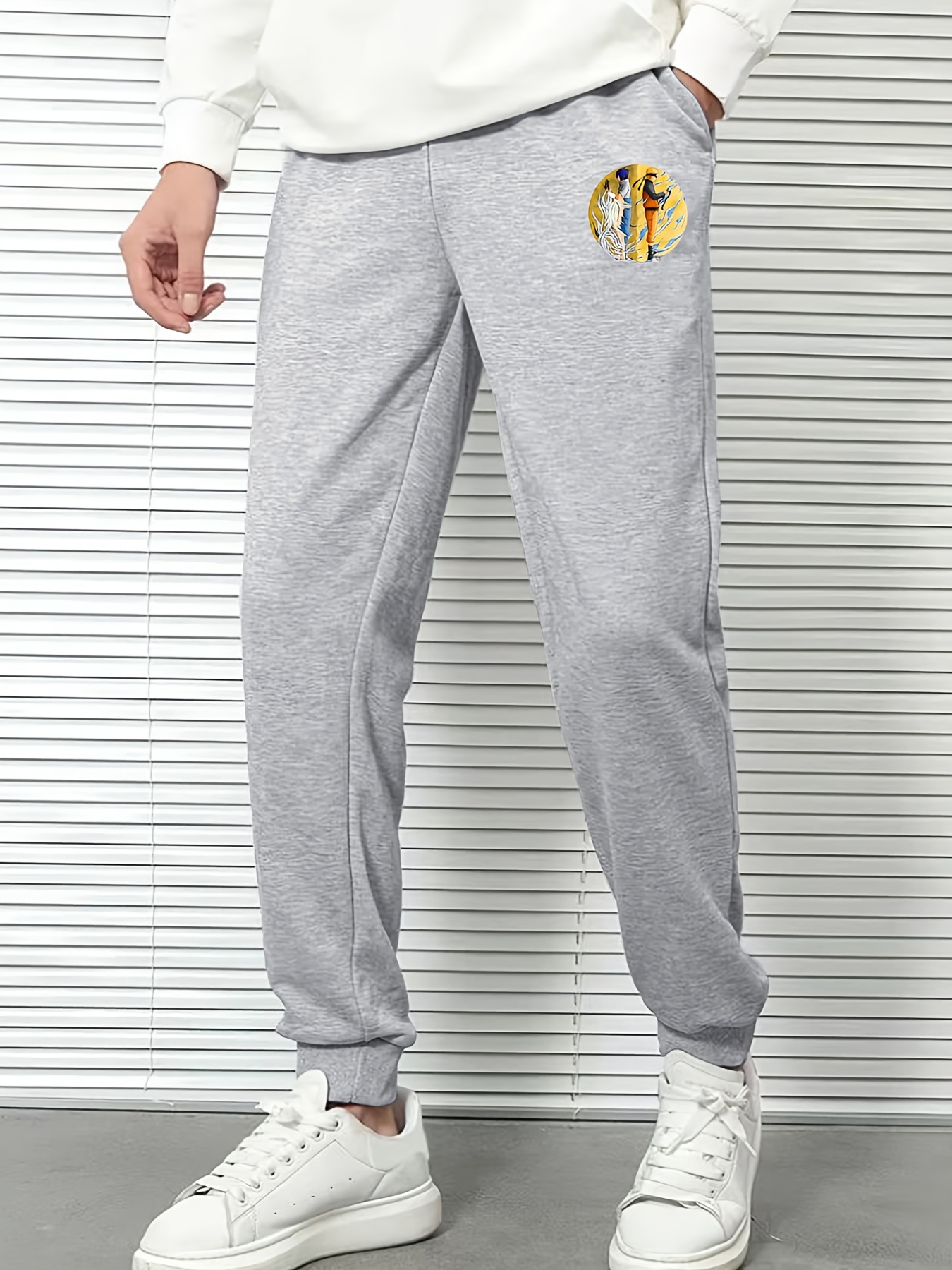 Men's Cartoon Anime Print Sweatpants