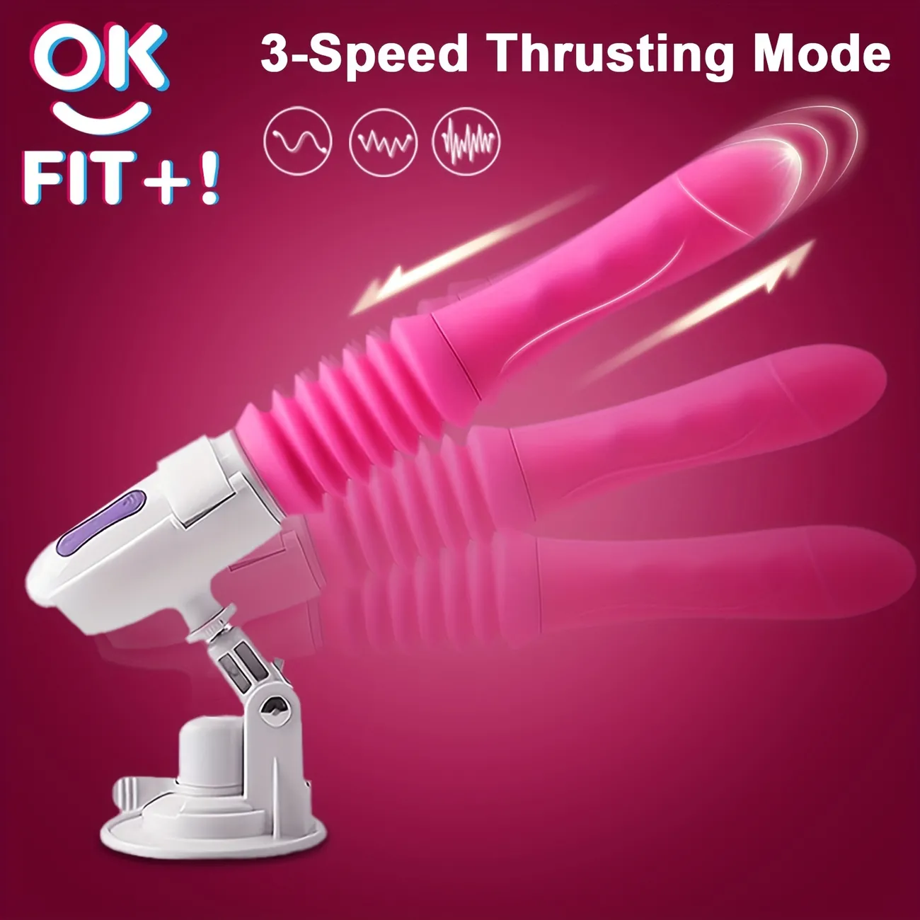 Thrusting Realistic Dildo Vibrator With Strong Suction Cup, Anal Prostate Play Adult Sex Toys G Spot For Women, G Spot Stimulator Masturbation Massive Anal Dildo For Gay Men Women Couples Pleasure -