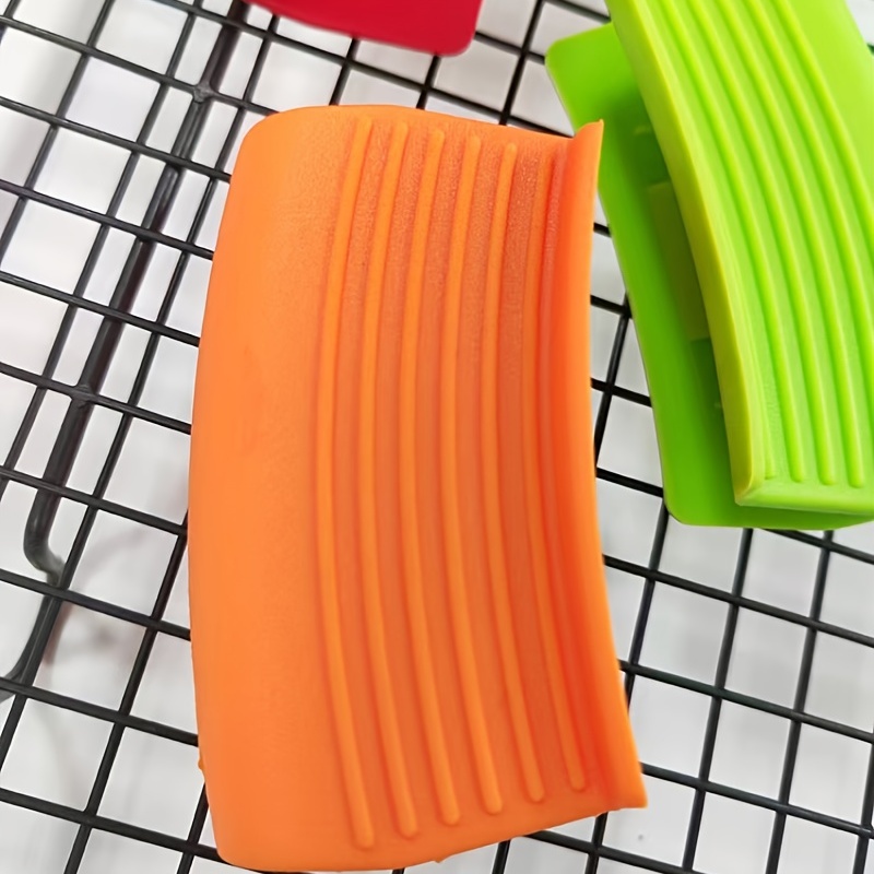 Silicone Clips, Pot Grips, Silicone Oven Handle Grips, Lid Assist Handle  Holder, Hot Handle Holder Sleeves, Heat Insulated Pot Grip, Scald-proof Pan  Grip Cover, Kitchen Tools - Temu