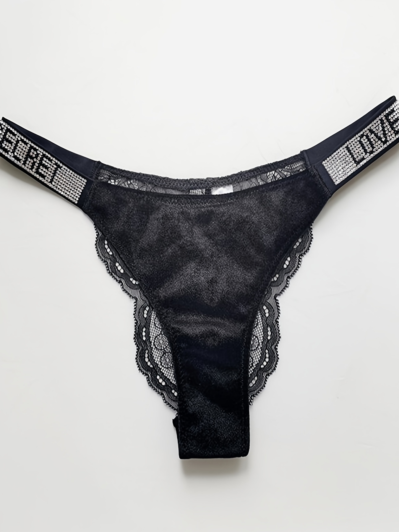 Victoria's Secret womens Crushed Velvet Thong Panty