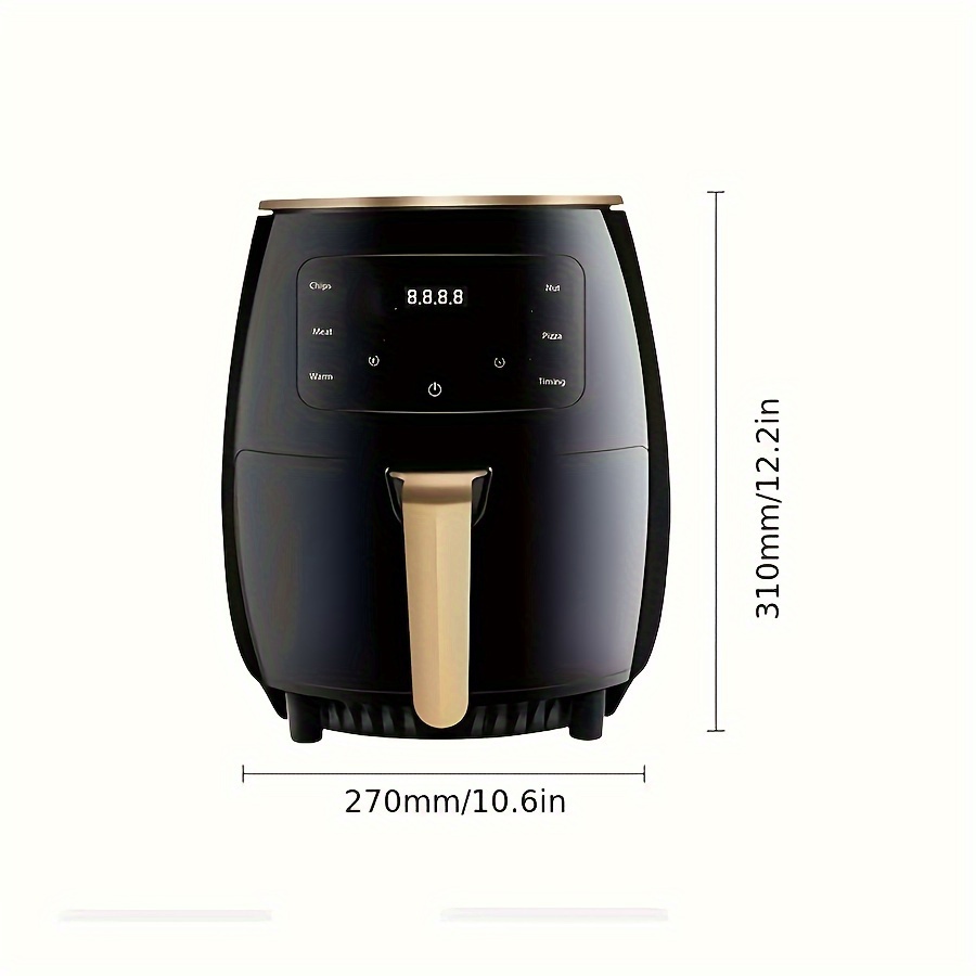 Air Fryer, Household Large Capacity Potato Chip Machine Multi-function Fryer  Multi-screen Touch Type - Temu