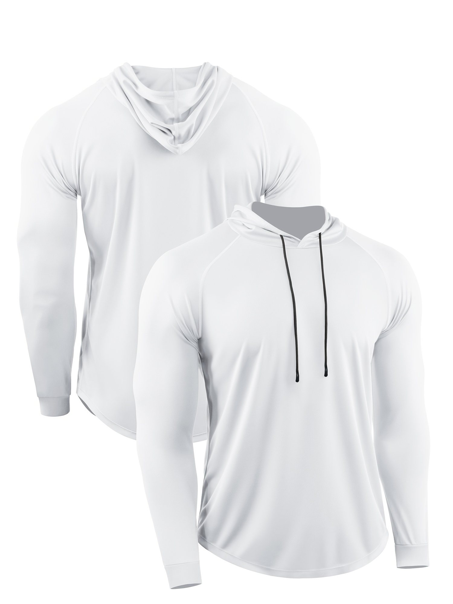 Men's Gym Tops - T-Shirts, Muscle Tees & Hoodies in White - Under