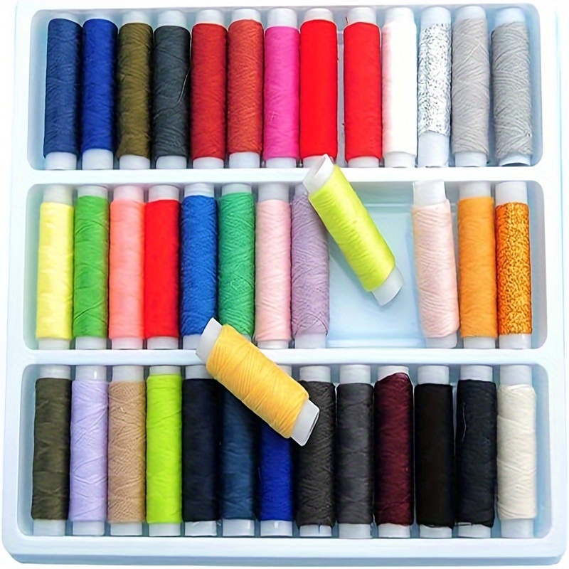 39pcs Color Cotton Thread Set Polyester Multi-color Cotton Suitable For  Sewing Machines, Hand Sewing, DIY Crafts, Household Sewing Accessories