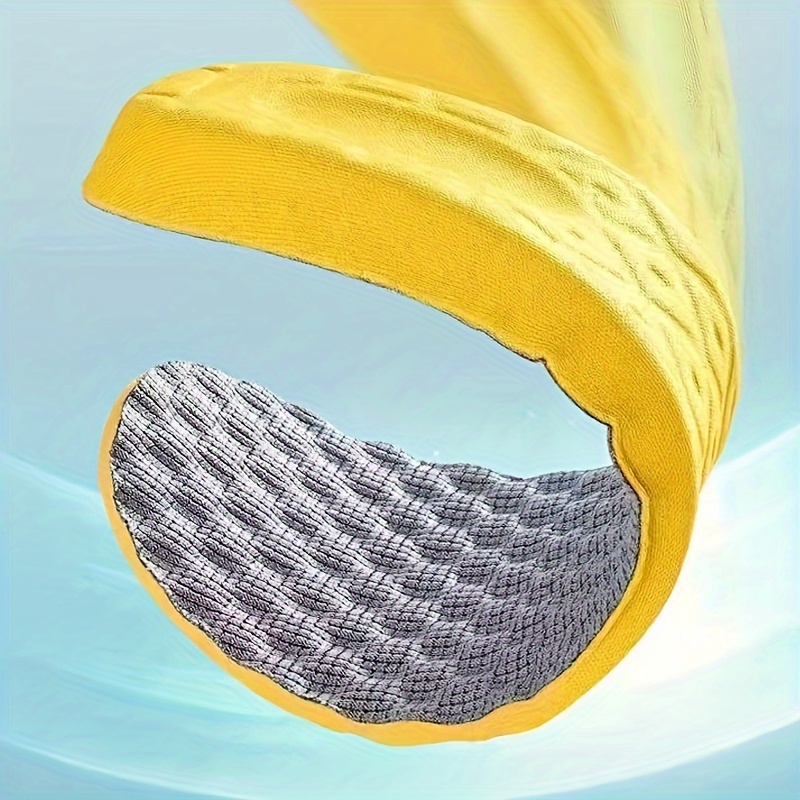 1 Pair Ultra-Soft 4D Arch Support Insoles - Sweat-Absorbing & Breathable, Shock-Absorbing Sport Pads with Orthopedic Design for Enhanced Comfort in Running Shoes, Made of Latex - Perfect for Casual Attire, Foot Pads