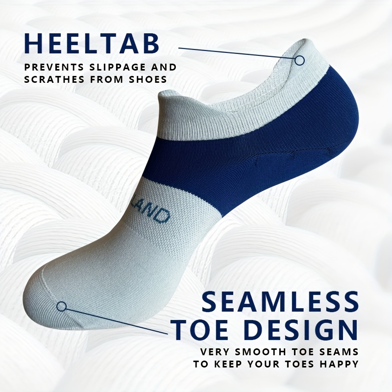 Men's Compression Ankle Socks Soft Nylon Striped Short Socks