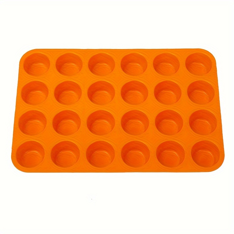 Silicone Muffin Pan Mini 24 Cups Cupcake Pan, Nonstick Free Silicone Baking  Pan, Cupcakes And Mini Cakes Mold, Great For Making Muffin Cakes, Tart, Fat  Bombs - Dishwasher Safe - Temu