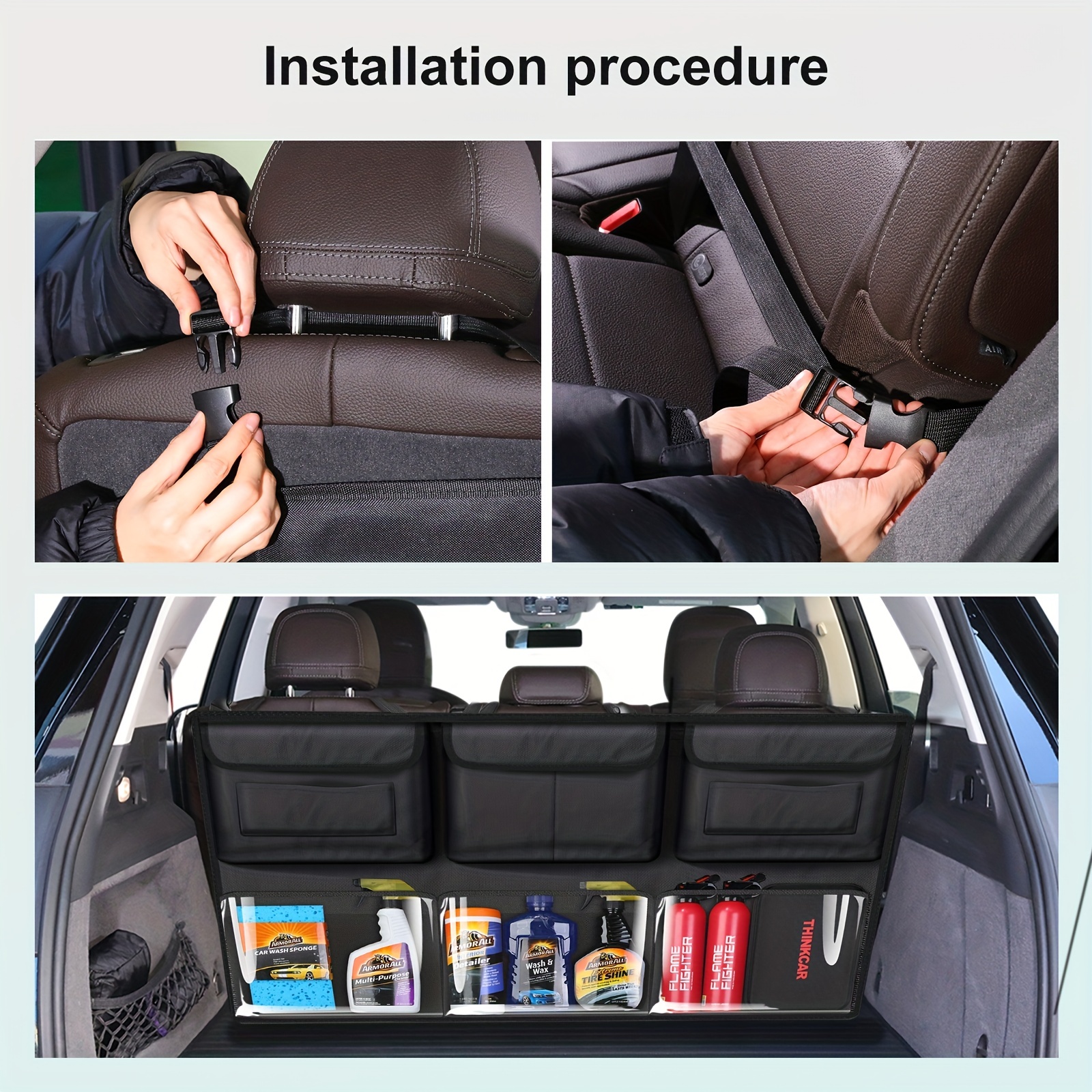 Kofferraum Organizer,Topist Multi-Tasche Kofferraumtasche/Rücksitz Organizer /Auto Aufbewahrung…