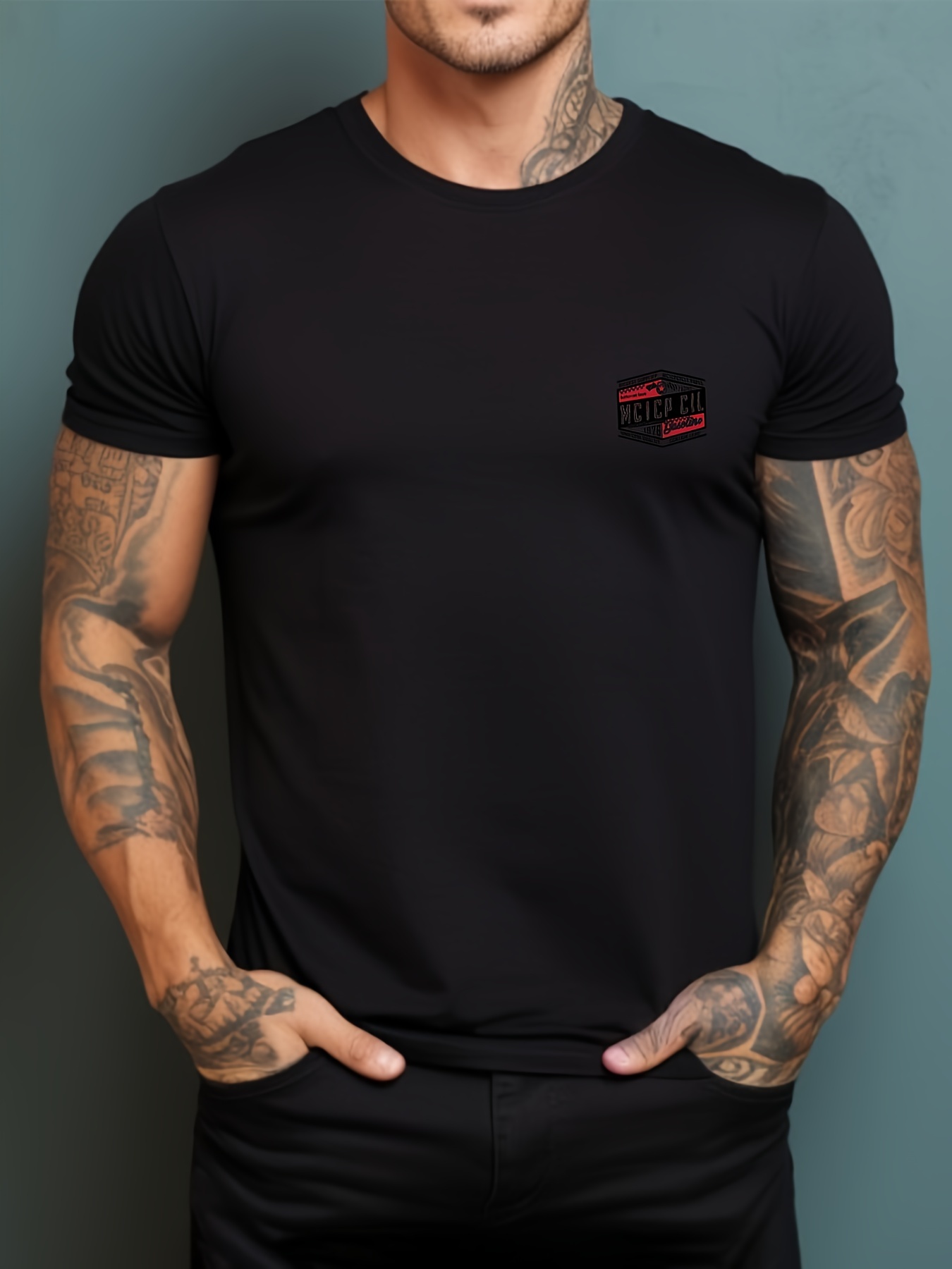 Playera Deportiva Hombre Manga Corta Estampada Fenix Fit