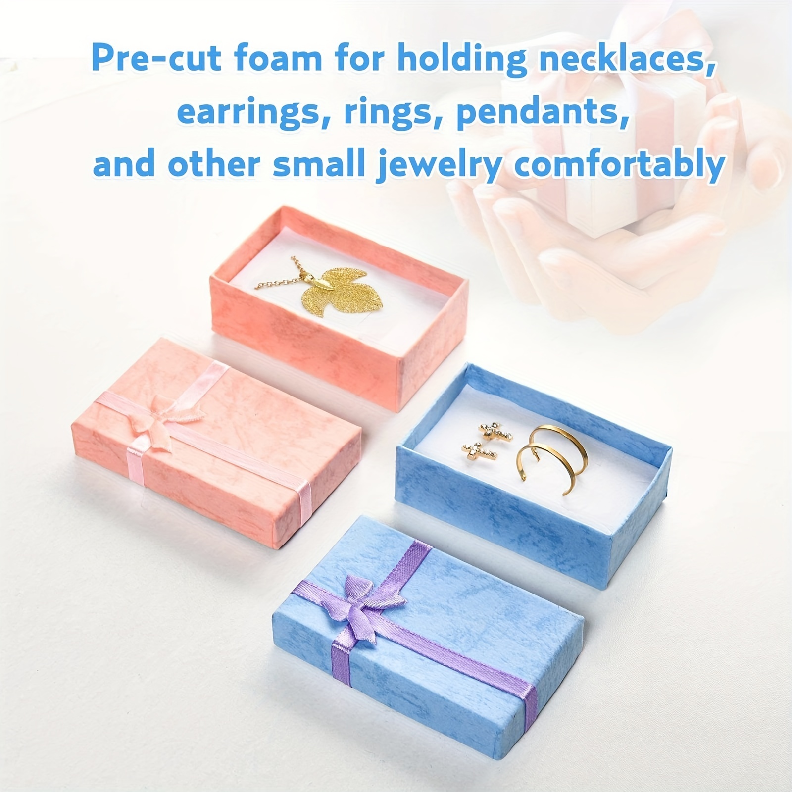 Small Jewelry Gift Boxes for Necklace, Earring, Ring, Pendant