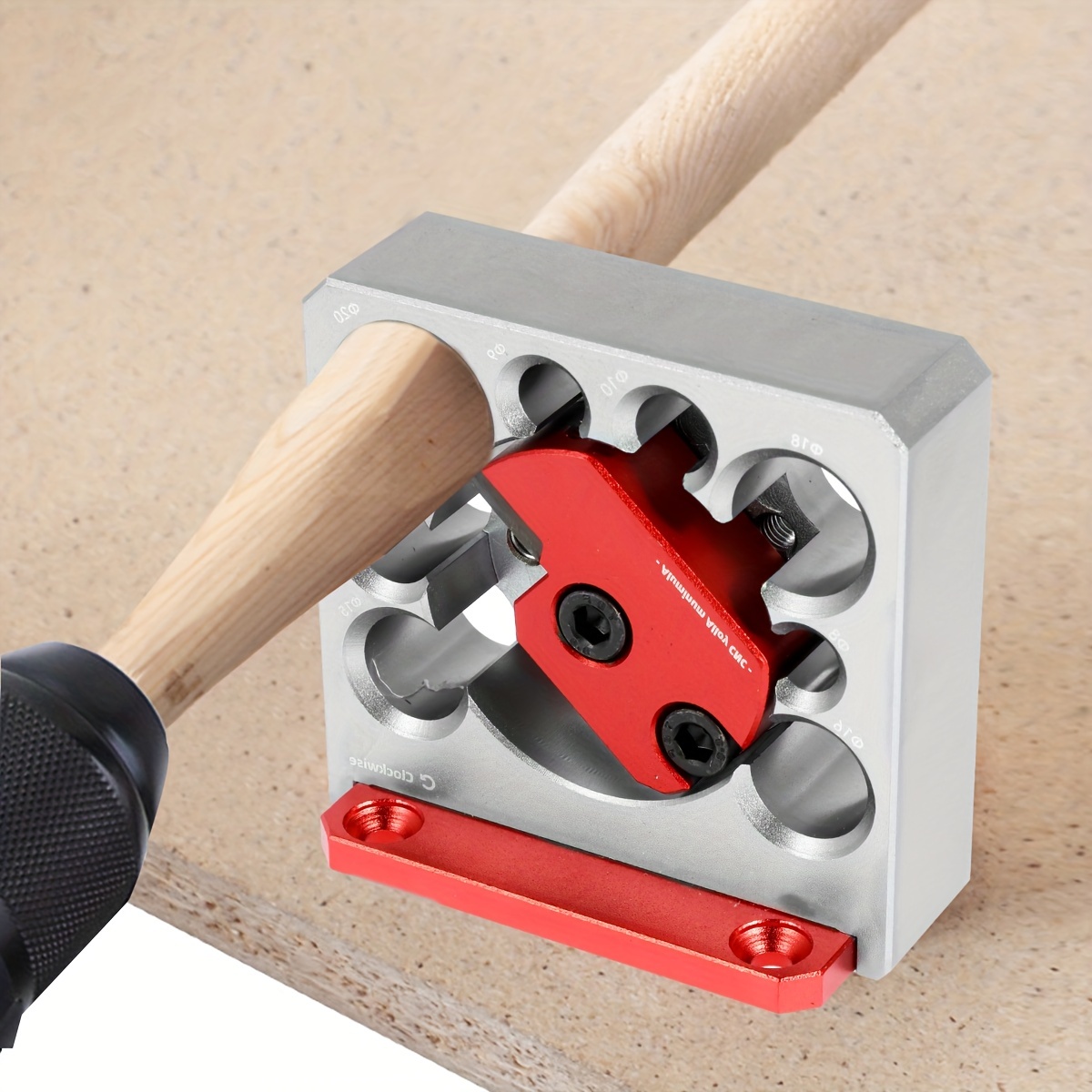 Adjustable Round Tenon Cutter Compact Doweling Jig Dowel Maker Woodworking  Tool