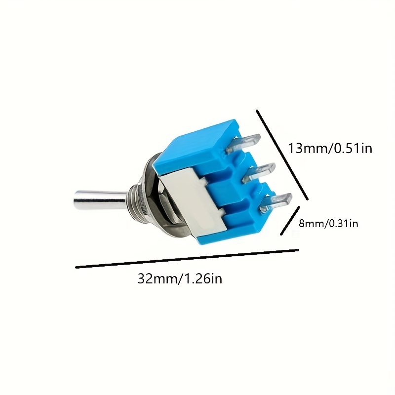 MINI INTERRUPTOR DE PALANCA 3 POSICIONES ON OFF ON MODELO MTS-103