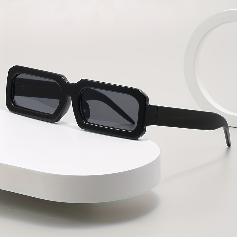 Mens Trendy Rectangular Frame Sunglasses Uv Resistant Sunglasses Holiday  Outdoor Travel Paper Box - Jewelry & Accessories - Temu