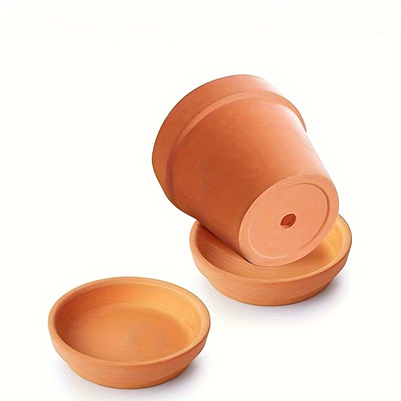 24pcs 3inch small terra cotta saucer terracotta pot plant - Temu
