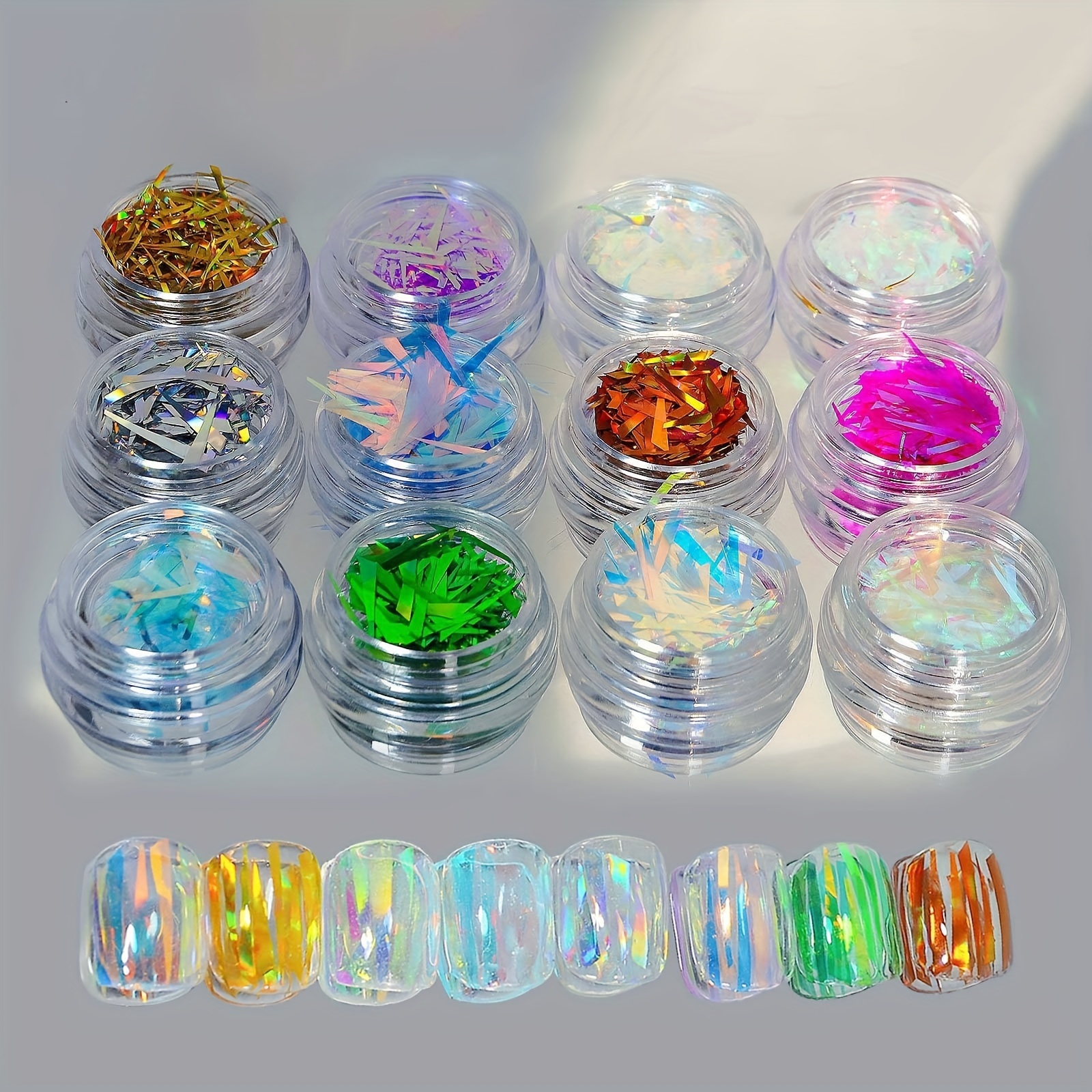 Irregular Shell Paper Sequin Nail Flakes Colorful Paillette - Temu New  Zealand