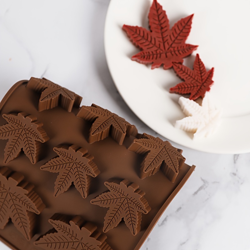 Baking Silicone Mold Maple Leaf Chocolate Mold Trays Food - Temu