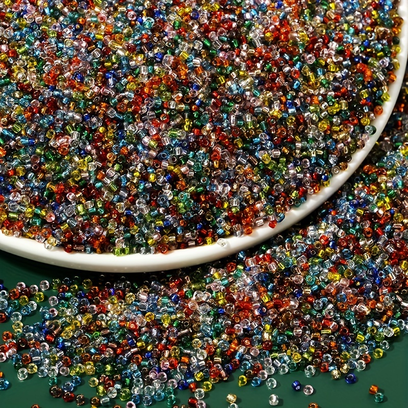Seed Beads About A Pack Loose Pony Beads For Ring Bracelet - Temu