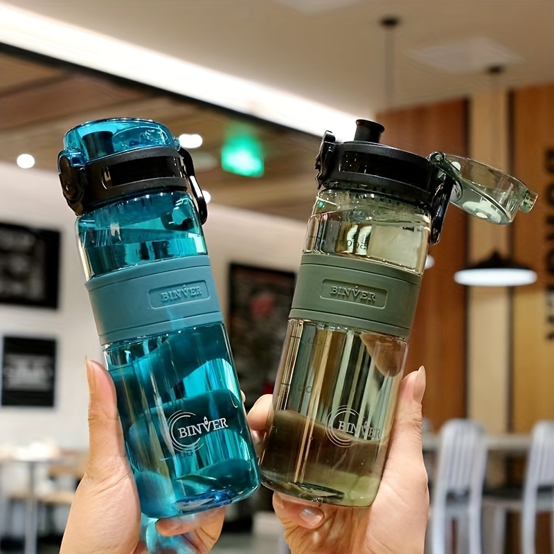 Large Capacity Sports Water Bottle with Scale Portable Space Cup