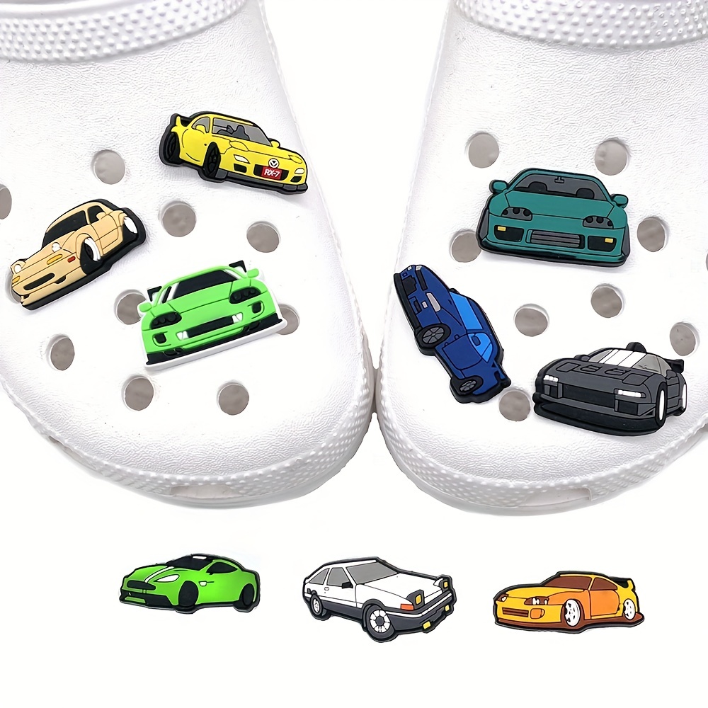 Cute Jdm Cartoon Car Shoe Charms Croc Unisex Gifts Temu