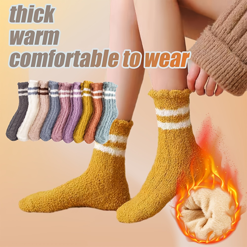 Aifong Calcetines antideslizantes con volantes hasta el tobillo, bonitos  calcetines de agarre de algodón para bebés y niñas, 6 pares