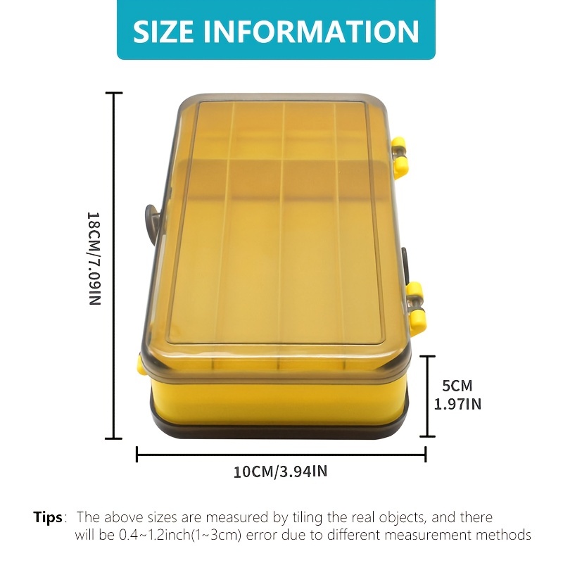 New Tag Double sided Fishing Lure Storage Box Portable Large - Temu