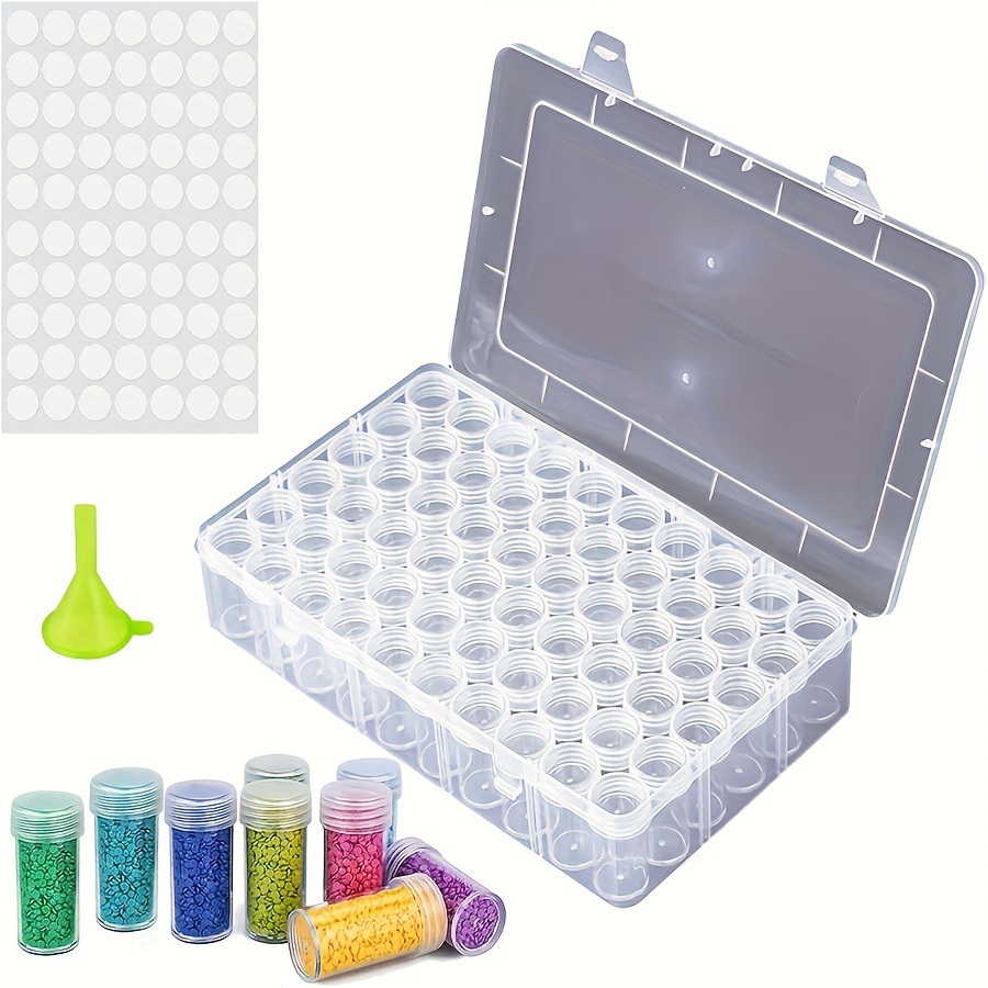 Small Bead Organizer Box Plastic Clear Storage Cases Mini - Temu