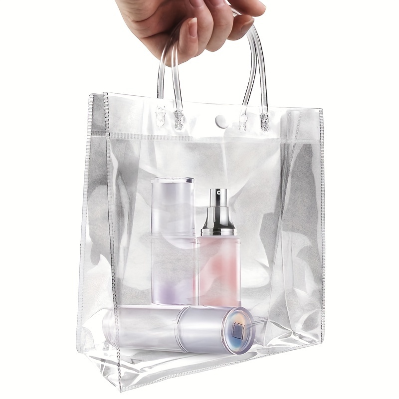 Bolsas de embalaje de plástico con asa, bolsas pequeñas de regalo