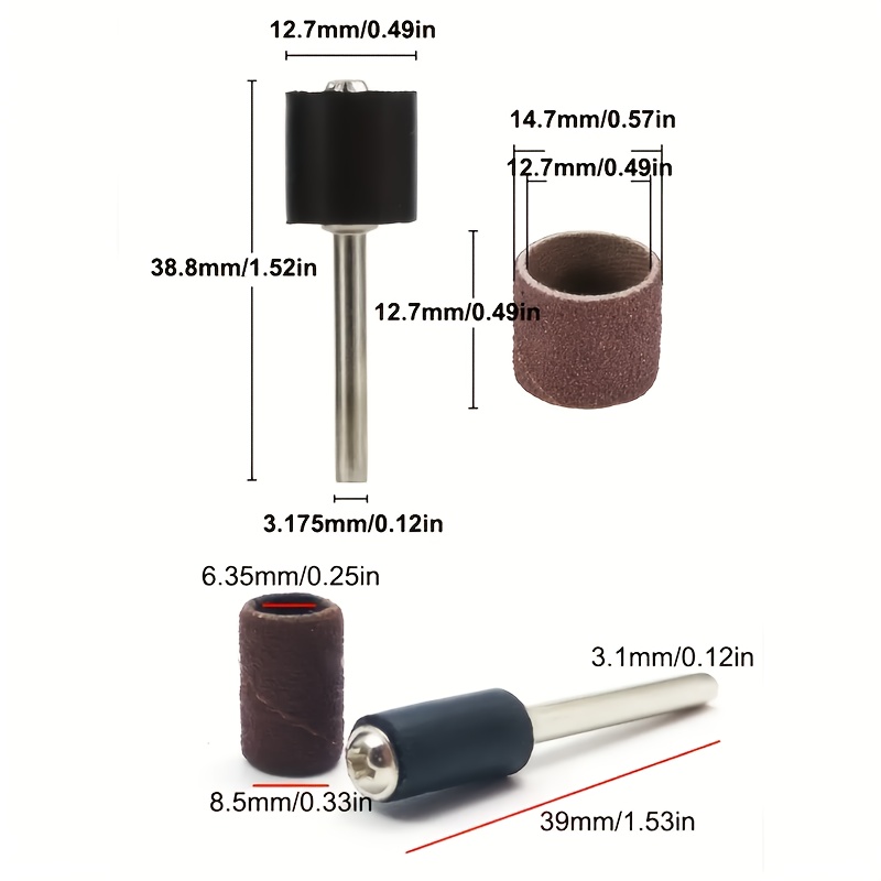 VEVOR Rotary Tool Accessories Kit 357PCS, 1/8" Diameter Shank Power
