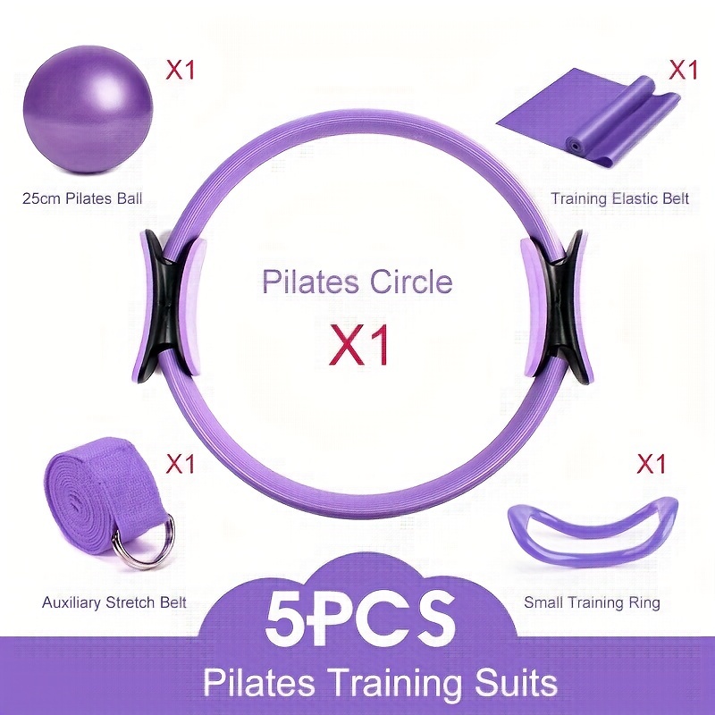 5pcs/set Pilates Circle Accesorios Fitness Incluyendo Anillo