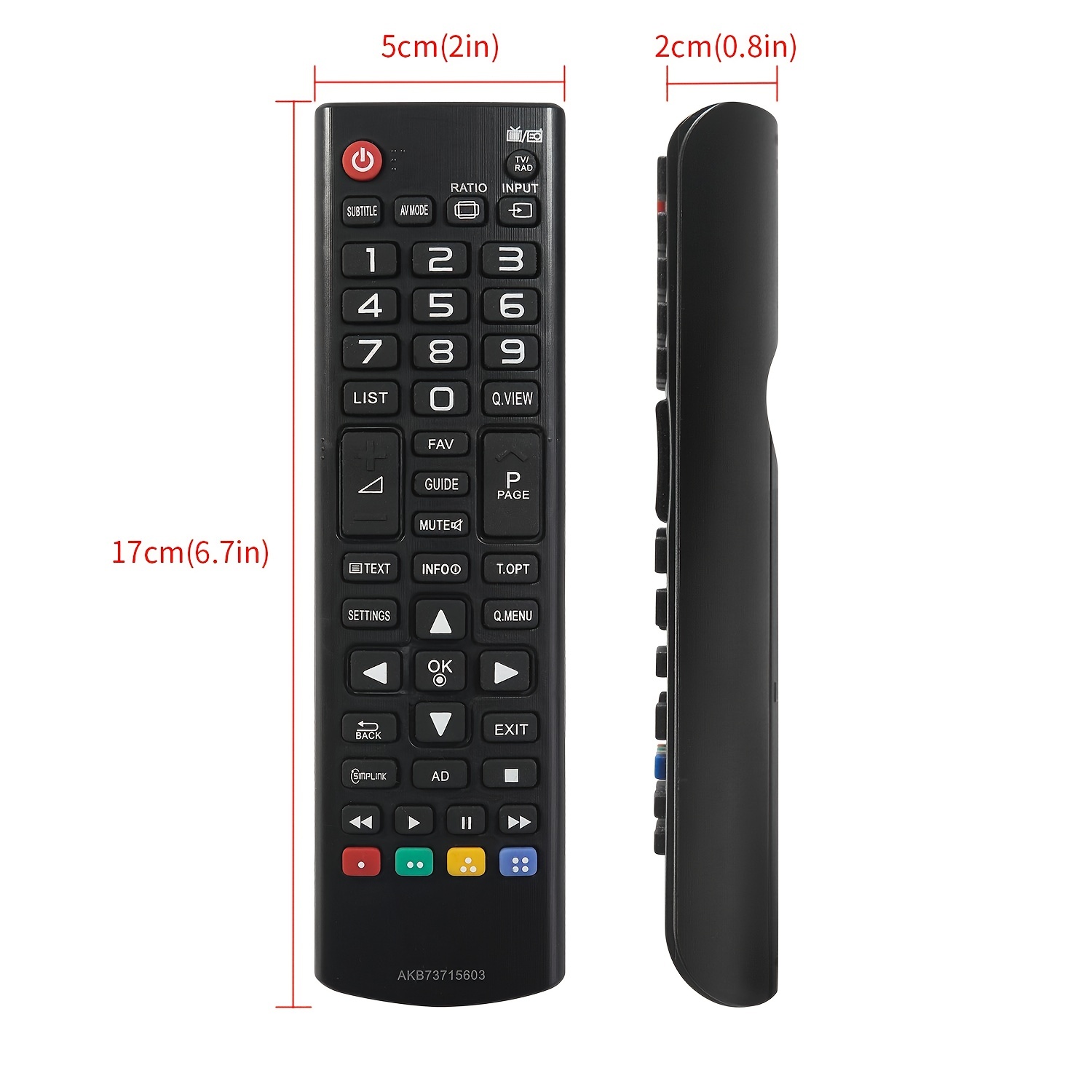 Gvirtue Mando a distancia universal LG-1LC compatible para LG  TV/3DTV/HD/Smart/LCD/LED/Netflix/ AKB74915304 AKB74475401 AKB72915239  AKB72915238