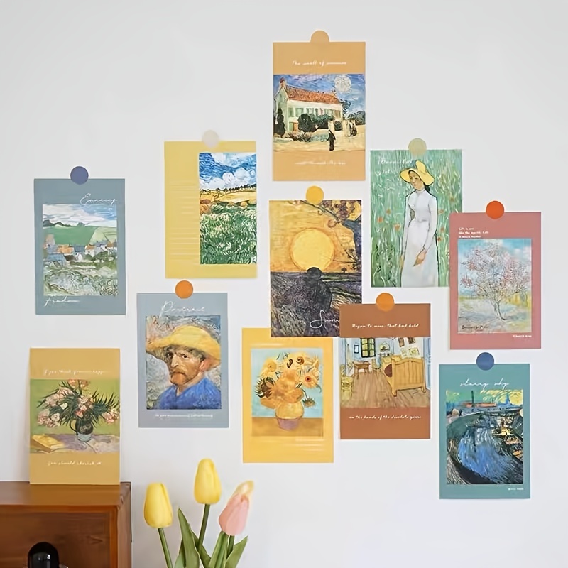 Van Gogh Art Postcards Famous Painting Abstract Art Post - Temu