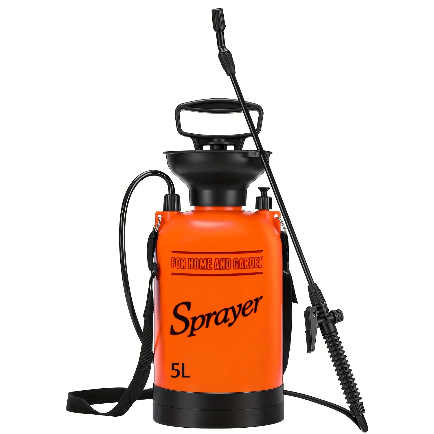 

1 Set, 0.8-2 Gallon/ 5l Pump Pressure Sprayer, Pressurized Lawn & Garden Water Spray Bottle With Adjustable Shoulder Strap, For Spraying Plants, Garden Watering And Household Cleaning