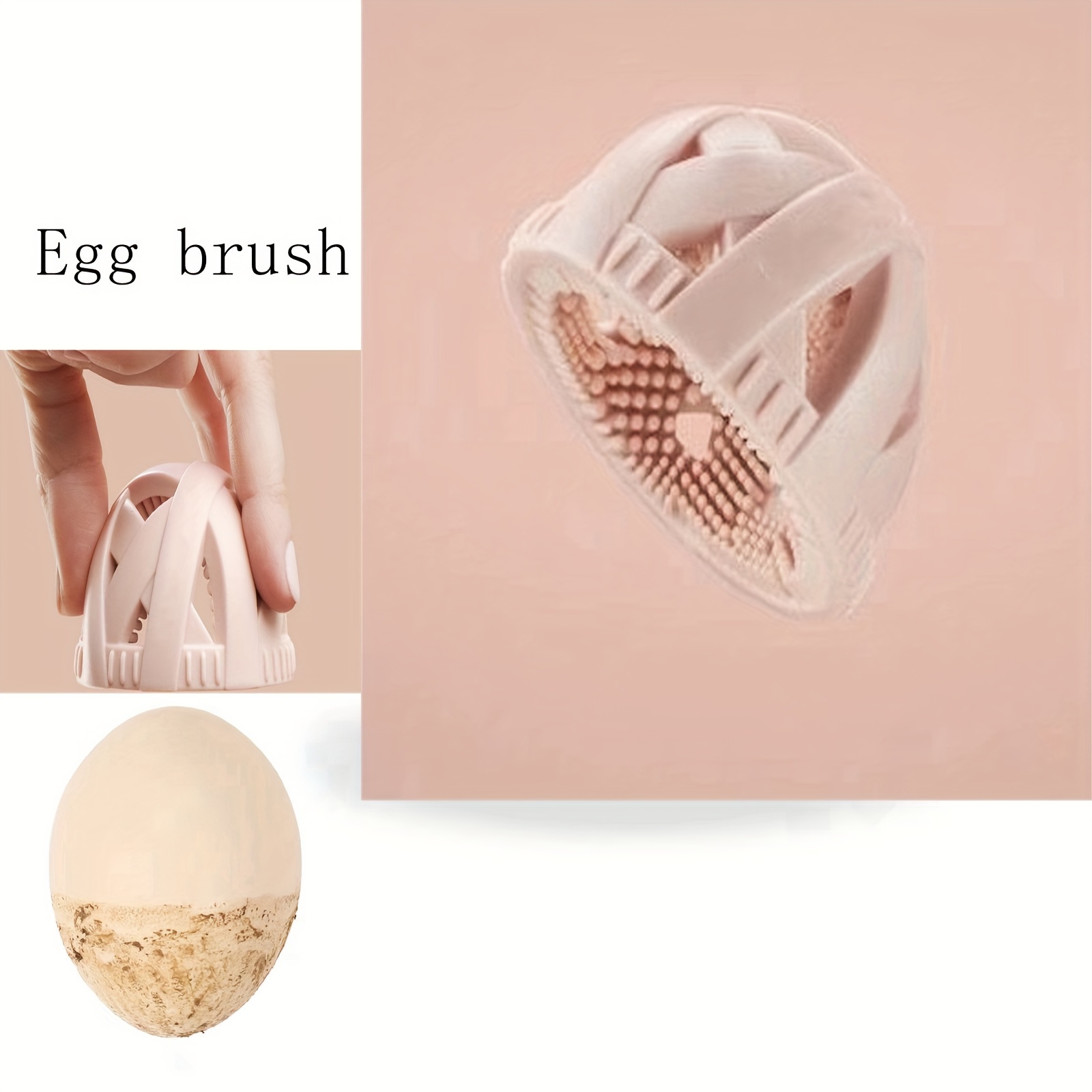 Egg Cleaning Brush Silicone, Egg Scrubber For Fresh Eggs, Reusable