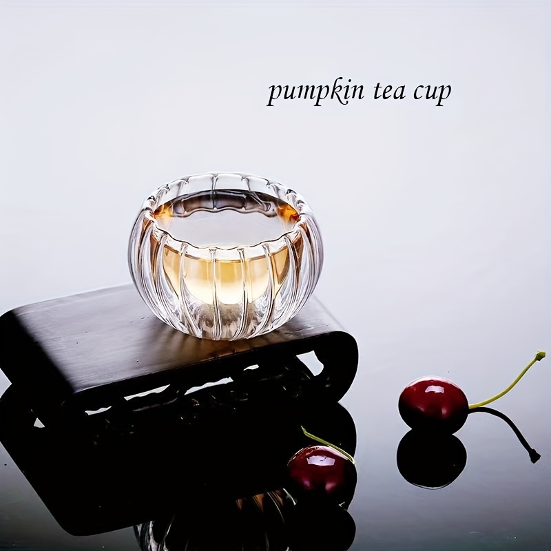 High Borosilicate Glass Teapot, High Temperature Resistant Pumpkin Striped Kettle  Tea Set With Filter Creative Small Gift Holiday Accessories - Temu