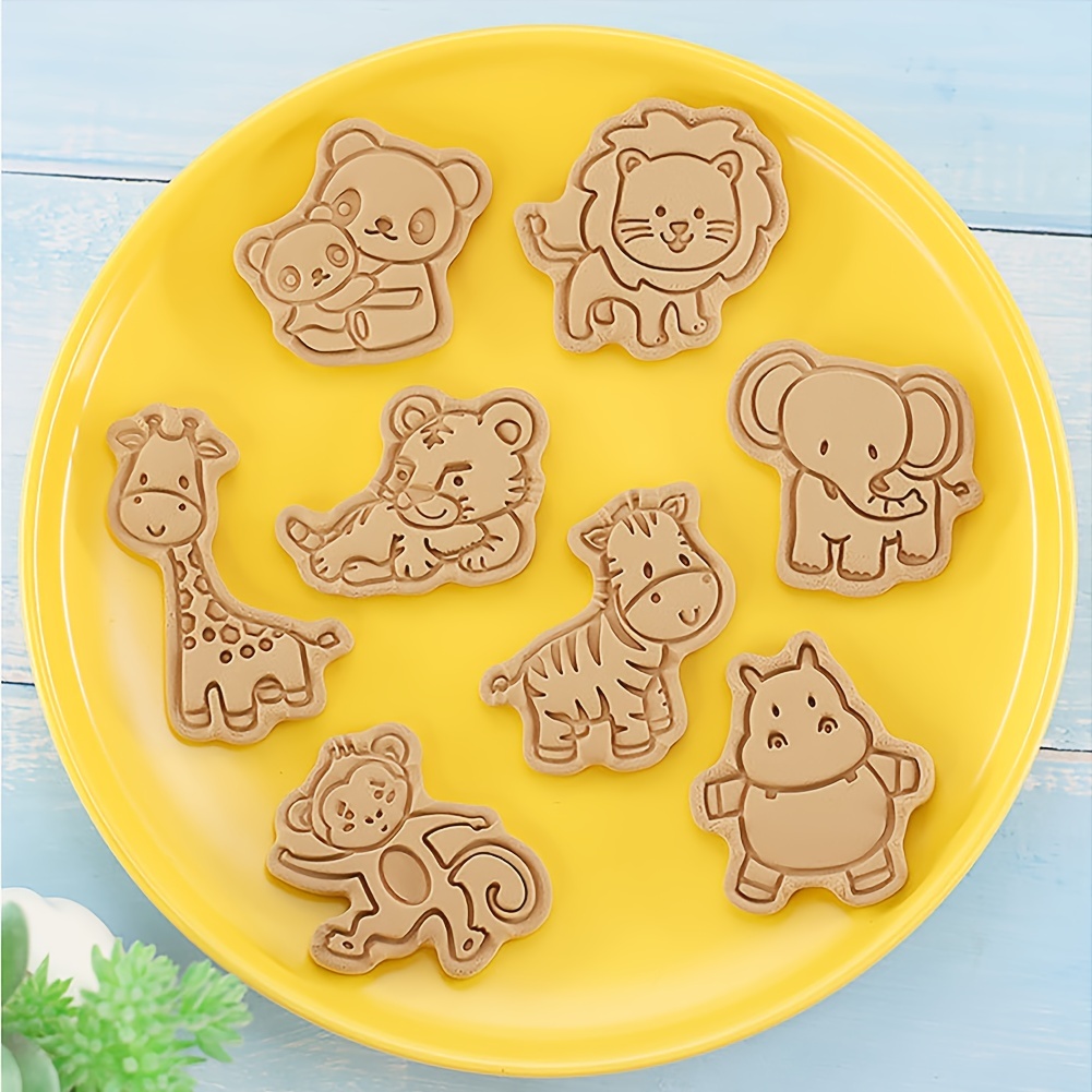 Juego de moldes para galletas con temática de animales para fiesta de  cumpleaños infantil, Set de moldes para galletas con motivo de perro, oso