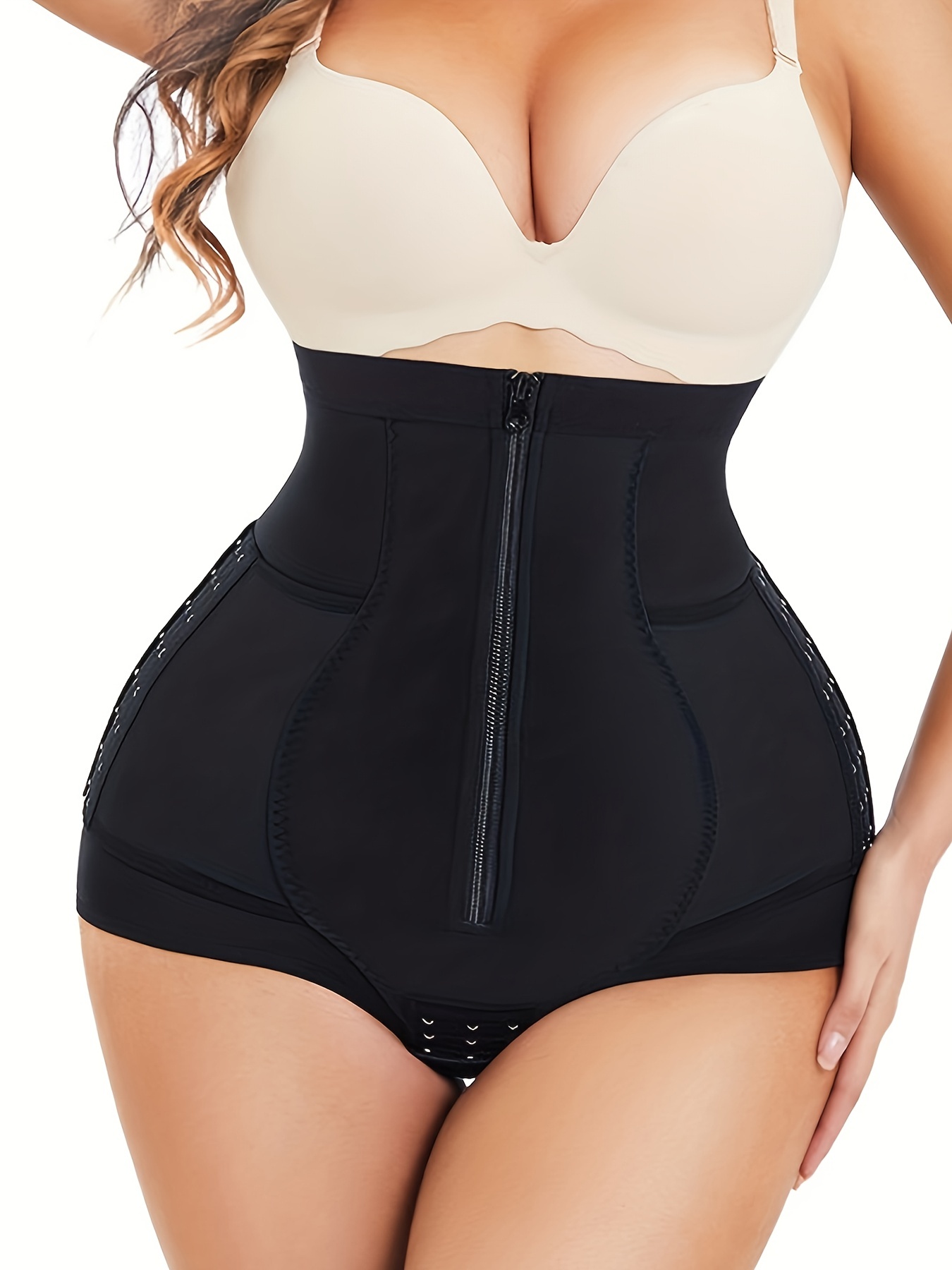 High Waist Zipper Shaping Panties, Tummy Control Compression Panties To  Lift & Shape Buttocks, Women's Underwear & Shapewear