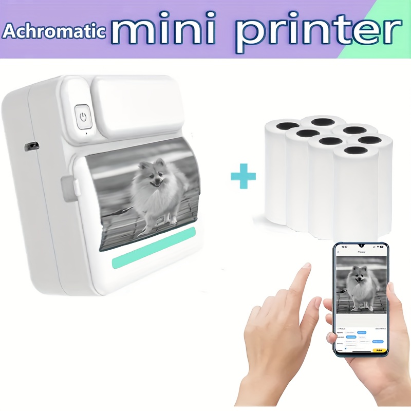 Portable Mini Color Printer 300dpi 550mah Zink Photo Printer - Temu