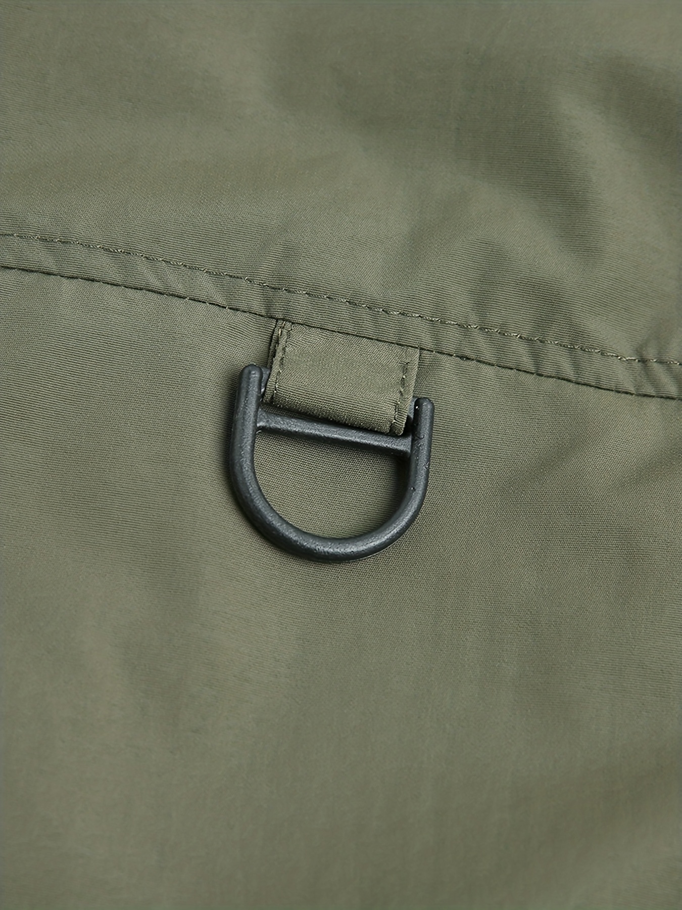 Men's Zipper Pockets Cargo Vest - Casual Stand Collar Outwear