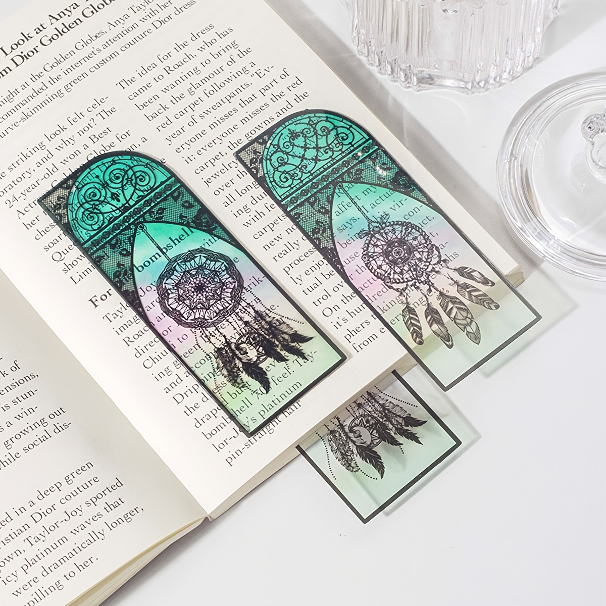 Clear Bookmark Sleeves Plastic Blank Vinyl Book Markers - Temu