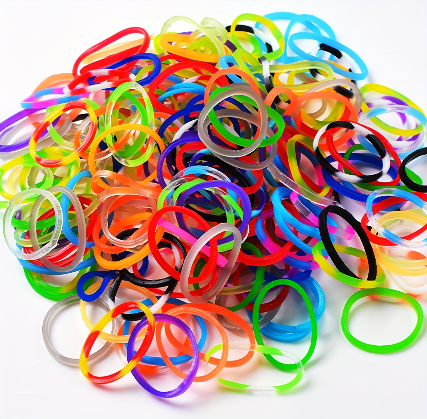 10000Pcs Kit Box +Neon Colourful Rubber Loom Bands DIY Bracelet Making Set  UK