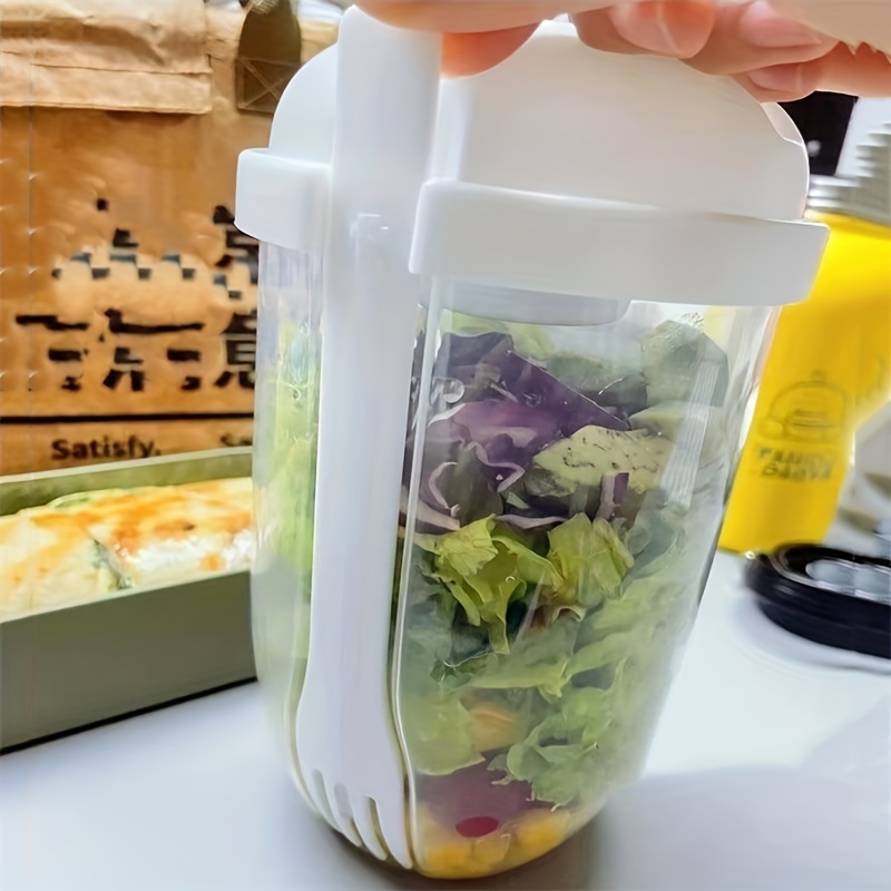 Salad Cup With Lids And Fork Portable Breakfast Cup Fresh Salad