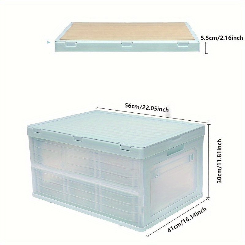 1 Stück Transparente Faltbare Aufbewahrungsbehälter Deckeln - Temu