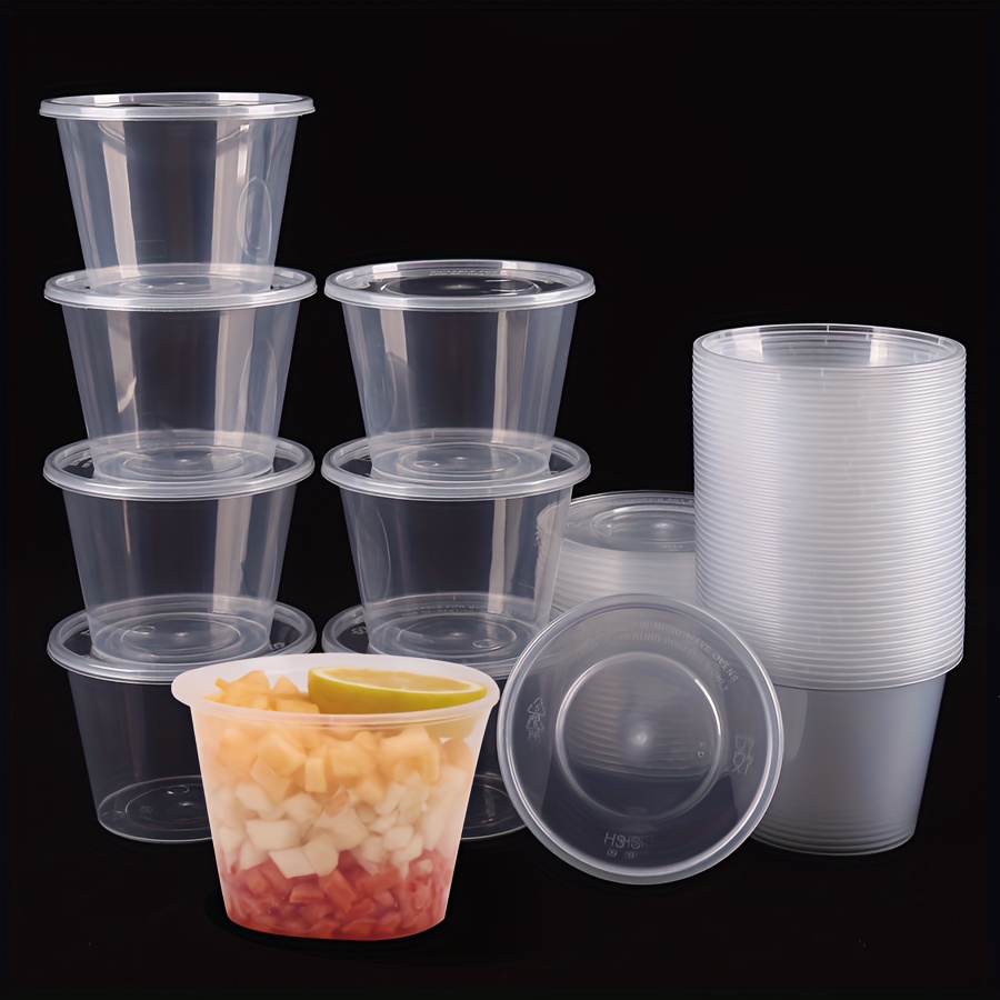 Pp Plastic Soup Buckets Including Lids Reusable Leak - Temu