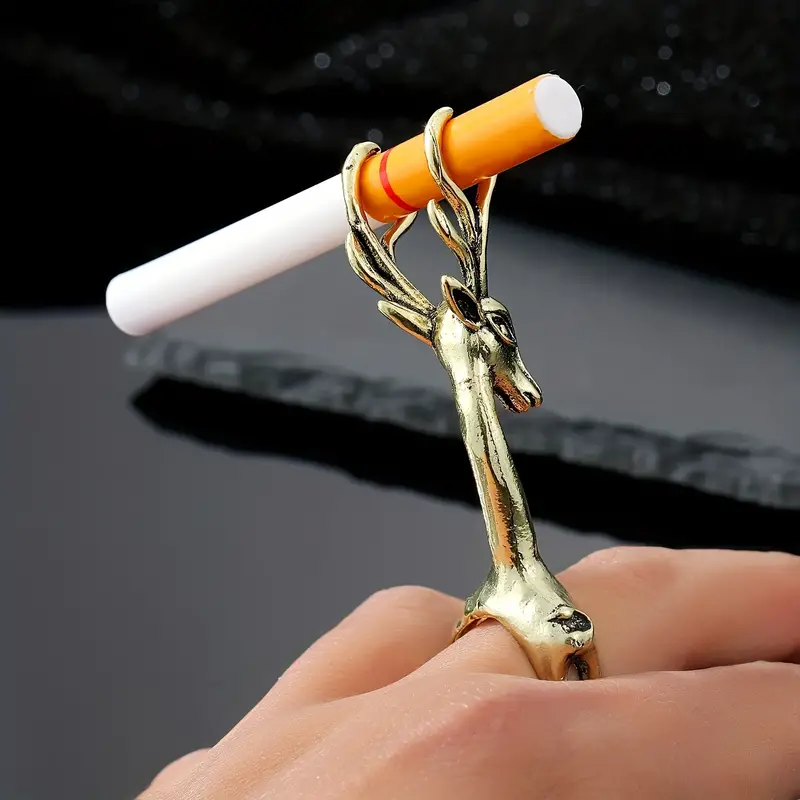 1pc Porte cigarette tête de cerf accessoires de fumeur - Temu Canada