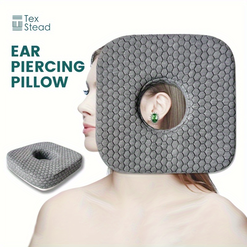 Soft Ear Piercing Pillow with Hole for Side Sleepers Relaxation Donut  Cushion