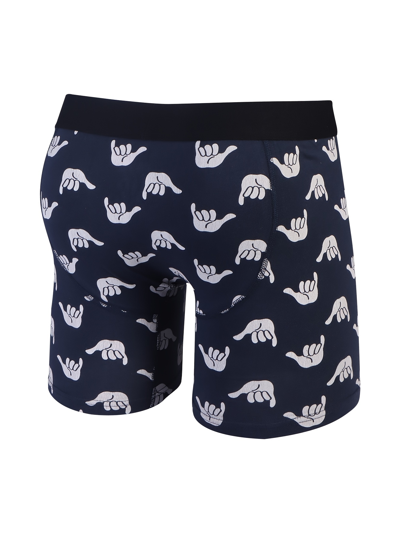 Elephant Print Mens Boxer Briefs Breathable Underpants For Comfort