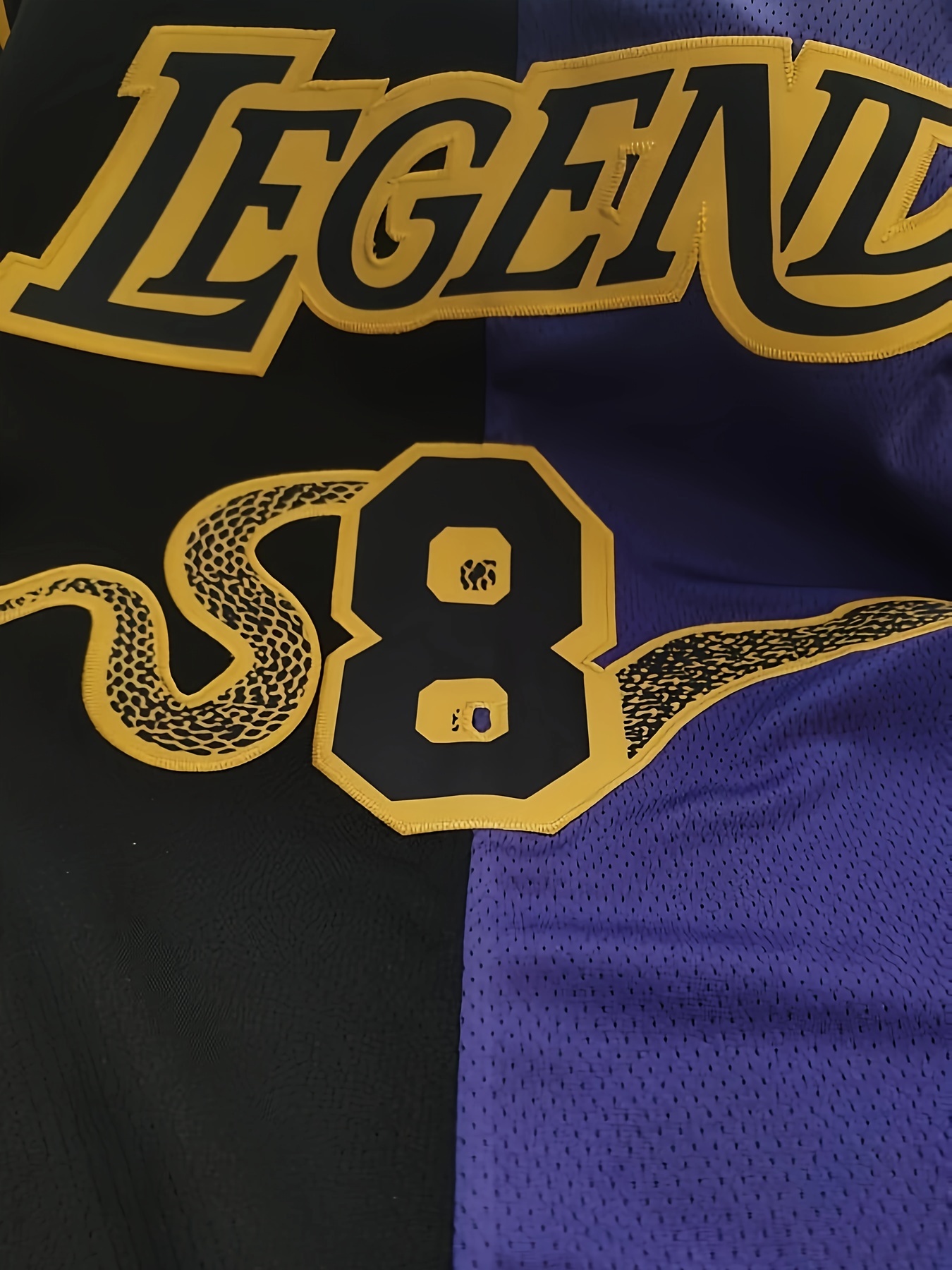 Men's Legend #824 Embroidered Basketball Jersey, Retro Slightly